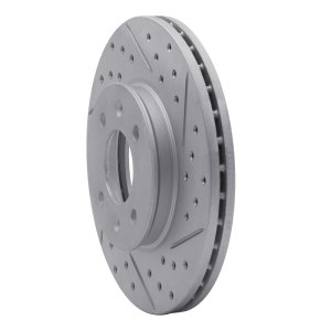 Dodge Attitude Brake Rotor (1) - Front Right - DFC - Drilled & Slotted Geoperformance - `12-`25