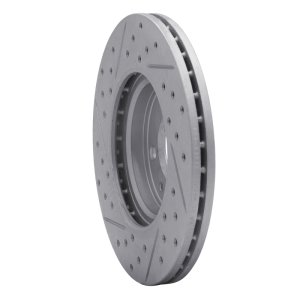 Dodge Attitude Brake Rotor (1) - Front Right - DFC - Drilled & Slotted Geoperformance - `12-`25