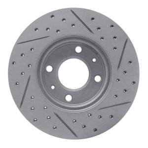 Dodge Attitude Brake Rotor (1) - Front Right - DFC - Drilled & Slotted Geoperformance - `12-`25