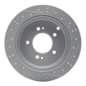 Hyundai Santa Fe Brake Rotor (1) - Rear Left - DFC - Drilled & Slotted Geoperformance - `01-`16