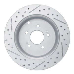 Hyundai Santa Fe Brake Rotor (1) - Rear Right - DFC - Geoperformance Drilled & Slotted - `07-`09