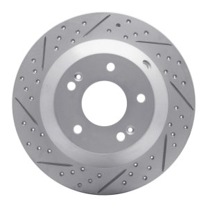Hyundai Santa Fe XL Brake Rotor (1) - Rear Left - DFC - Drilled & Slotted Geoperformance - `10-`21 Hyundai Santa Fe XL Brake Rotor (1) - Rear Left - DFC - Drilled & Slotted Geoperformance - `10-`21