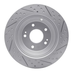 Hyundai Santa Fe XL Brake Rotor (1) - Rear Left - DFC - Drilled & Slotted Geoperformance - `10-`21 Hyundai Santa Fe XL Brake Rotor (1) - Rear Left - DFC - Drilled & Slotted Geoperformance - `10-`21