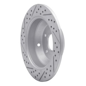 Hyundai Santa Fe Brake Rotor (1) - Rear Right - DFC - Drilled & Slotted Geoperformance - `10-`21