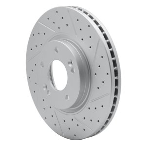 Hyundai Santa Fe Brake Rotor (1) - Front Right - DFC - Geoperformance Drilled & Slotted - `10-`13