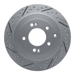 Hyundai Tucson Brake Rotor (1) - Rear Left - DFC - Geoperformance Drilled & Slotted - `16-`22
