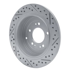 Hyundai Tucson Brake Rotor (1) - Rear Left - DFC - Geoperformance Drilled & Slotted - `16-`22