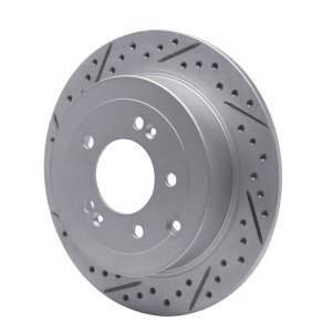 Hyundai Tucson Brake Rotor (1) - Rear Left - DFC - Geoperformance Drilled & Slotted - `16-`22