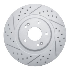 Hyundai Santa Fe Brake Rotor (1) - Front Left - DFC - Geoperformance Rotor - Drilled and Slotted - `13-`20