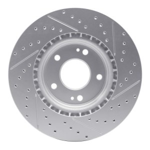 Hyundai Elantra Brake Rotor (1) - Front Right - DFC - Geoperformance Drilled & Slotted - `15-`26