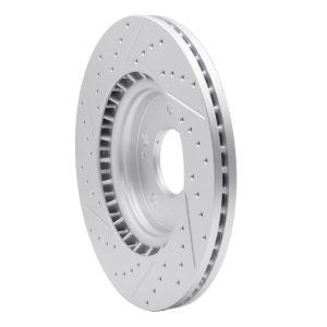 Hyundai Elantra Brake Rotor (1) - Front Right - DFC - Geoperformance Drilled & Slotted - `15-`26