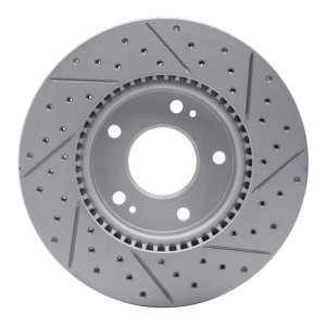 Hyundai Ioniq Brake Rotor (1) - Front Left - DFC - Drilled & Slotted Geoperformance - `17-`22