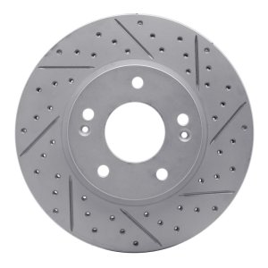 Hyundai Ioniq Brake Rotor (1) - Front Right - DFC - Geoperformance Drilled & Slotted - `17-`22