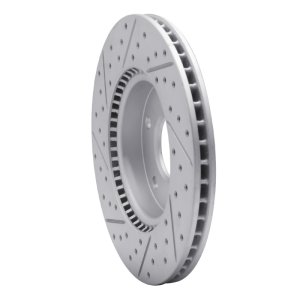 Hyundai Ioniq Brake Rotor (1) - Front Right - DFC - Geoperformance Drilled & Slotted - `17-`22