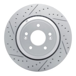 Genesis G80 Brake Rotor (1) - Rear Left - DFC - Geoperf Rotors - Drill & Slot - `18-`23
