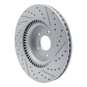 Genesis G80 Brake Rotor (1) - Front Left - DFC - Geoperformance Rotors - Drilled & Slotted - `18-`20