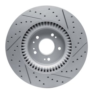 Genesis G80 Brake Rotor (1) - Front Left - DFC - Geoperformance Rotors - Drilled & Slotted - `18-`20