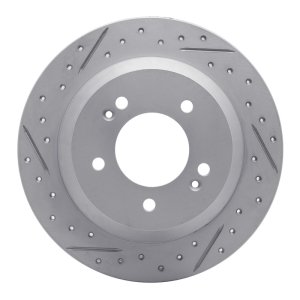 Hyundai Kona Brake Rotor (1) - Rear Left - DFC - Geoperformance Rotor - Drilled & Slotted - `14-`23
