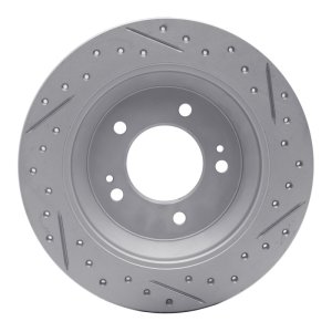 Hyundai Kona Brake Rotor (1) - Rear Left - DFC - Geoperformance Rotor - Drilled & Slotted - `14-`23