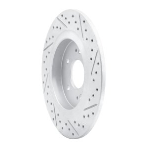 Hyundai Santa Fe Brake Rotor (1) - Rear Left - DFC - Drilled & Slotted Geoperformance - `19-`25