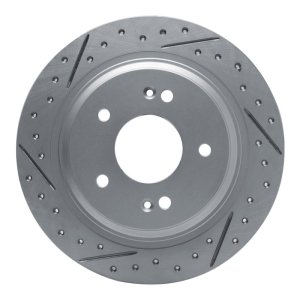Hyundai Kona Brake Rotor (1) - Rear Left - DFC - Drilled & Slotted Geoperformance - `18-`26