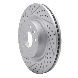 Land Rover Range Rover Sport Brake Rotor (1) - Front Left - DFC - Geoperformance Drilled & Slotted - `05-`09