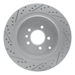 Land Rover Discovery Brake Rotor (1) - Rear Right - DFC - Drilled & Slotted Geoperformance - `05-`16 Land Rover Discovery Brake Rotor (1) - Rear Right - DFC - Drilled & Slotted Geoperformance - `05-`16