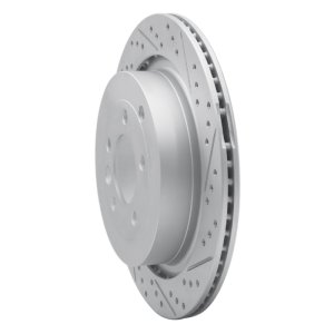 Land Rover Discovery Brake Rotor (1) - Rear Right - DFC - Drilled & Slotted Geoperformance - `05-`16 Land Rover Discovery Brake Rotor (1) - Rear Right - DFC - Drilled & Slotted Geoperformance - `05-`16