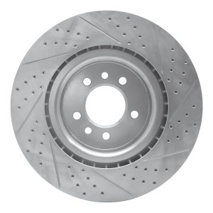 Land Rover Range Rover Sport Brake Rotor (1) - Front Left - DFC - Geoperformance Drilled & Slotted - `06-`17