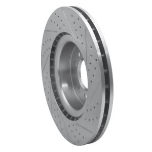 Land Rover Range Rover Sport Brake Rotor (1) - Front Left - DFC - Geoperformance Drilled & Slotted - `06-`17