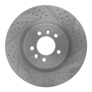 Land Rover Range Rover Sport Brake Rotor (1) - Front Right - DFC - Geoperformance Drilled & Slotted - `06-`17