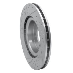 Land Rover Range Rover Sport Brake Rotor (1) - Front Right - DFC - Geoperformance Drilled & Slotted - `06-`17