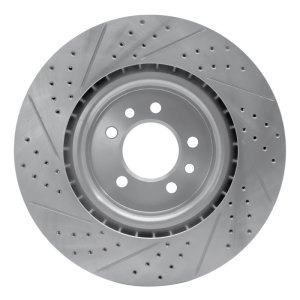 Land Rover Range Rover Sport Brake Rotor (1) - Front Right - DFC - Geoperformance Drilled & Slotted - `06-`17