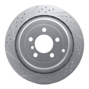 Land Rover Range Rover Brake Rotor (1) - Rear Left - DFC - Drilled & Slotted - `06-`12