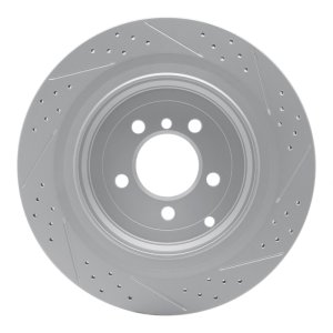 Land Rover Range Rover Brake Rotor (1) - Rear Left - DFC - Drilled & Slotted - `06-`12