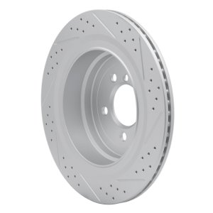 Land Rover Range Rover Brake Rotor (1) - Rear Left - DFC - Drilled & Slotted - `06-`12