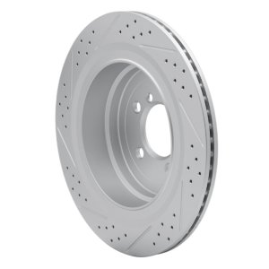 Land Rover Range Rover Brake Rotor (1) - Rear Right - DFC - Drilled & Slotted Geoperformance - `06-`12