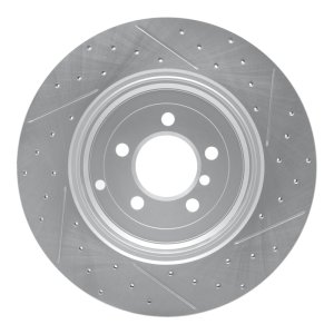 Land Rover Range Rover Brake Rotor (1) - Rear Left - DFC - Drilled & Slotted Geoperformance - `10-`12