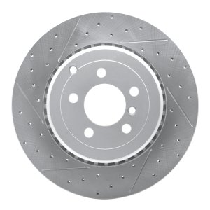 Land Rover Range Rover Brake Rotor (1) - Rear Left - DFC - Drilled & Slotted Geoperformance - `10-`12