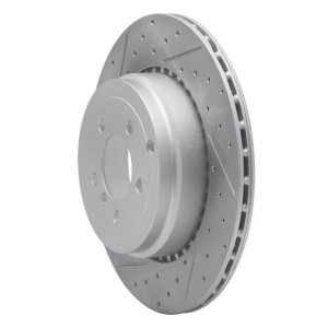 Land Rover Range Rover Brake Rotor (1) - Rear Left - DFC - Drilled & Slotted Geoperformance - `10-`12