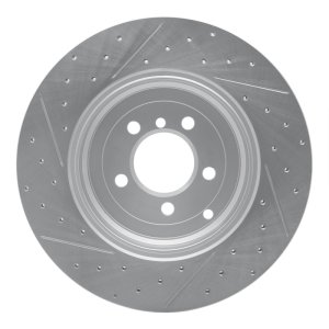 Land Rover Range Rover Brake Rotor (1) - Rear Right - DFC - Drilled & Slotted Geoperformance - `10-`12