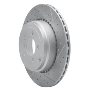 Land Rover Range Rover Brake Rotor (1) - Rear Right - DFC - Drilled & Slotted Geoperformance - `10-`12