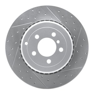 Land Rover Range Rover Brake Rotor (1) - Rear Right - DFC - Drilled & Slotted Geoperformance - `10-`12