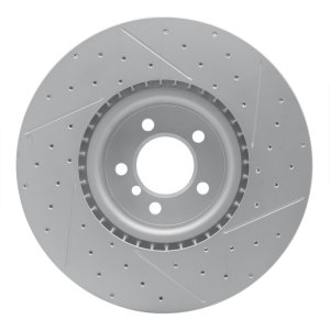 Land Rover Range Rover Brake Rotor (1) - Front Left - DFC - Drilled & Slotted Geoperformance - `10-`12