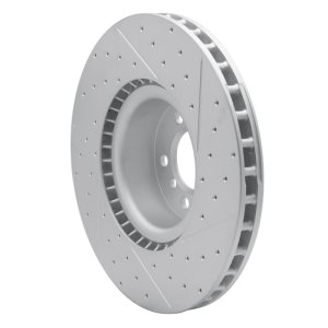 Land Rover Range Rover Brake Rotor (1) - Front Left - DFC - Drilled & Slotted Geoperformance - `10-`12