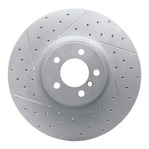 Land Rover Range Rover Brake Rotor (1) - Front Left - DFC - Drilled & Slotted Geoperformance - `10-`12