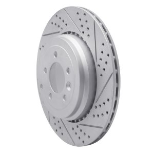 Land Rover Range Rover Sport Brake Rotor (1) - Rear Right - DFC - Drilled & Slotted Geoperformance - `10-`13