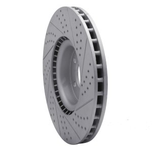 Land Rover Range Rover Brake Rotor (1) - Front Left - DFC - Geoperformance Drilled & Slotted - `10-`17