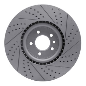 Land Rover Range Rover Brake Rotor (1) - Front Left - DFC - Geoperformance Drilled & Slotted - `10-`17