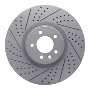 Land Rover Range Rover Brake Rotor (1) - Front Left - DFC - Geoperformance Drilled & Slotted - `10-`17